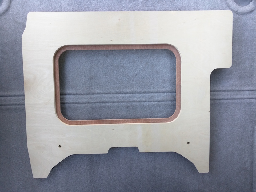 Top view of the wooden platform.