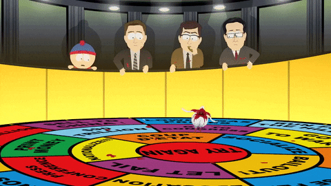 A headless chicken was used to make financial decisions in an episode of South
Park.